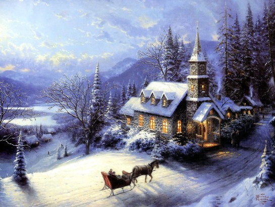 kinkade sleigh