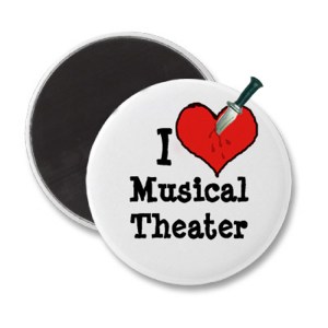 I hate musical theater button