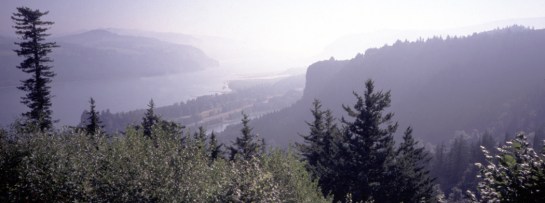 columbia river gorge panorama