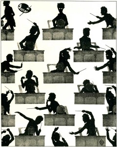 Mahler silhouette Otto Böhler