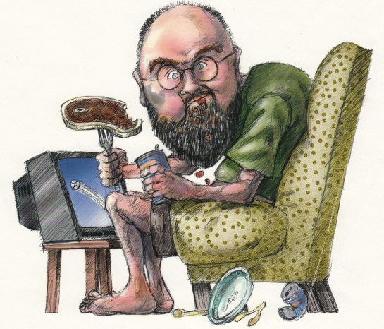 Caricature by Tony Bustos