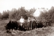 The author, Anders Vehus and old uncle Thorvald, 1966