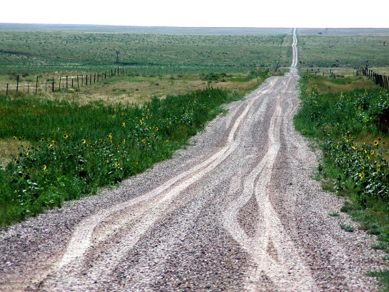 Pawnee road to horizon
