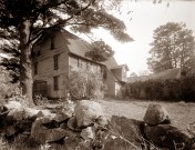 old manse with wall