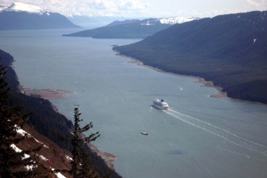 cruise ship in the fjord juneau copy