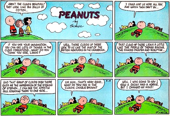 charlie brown and clouds