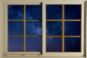 night sky window