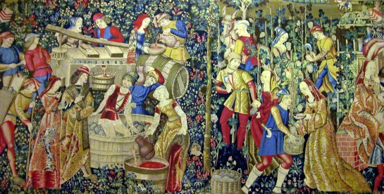 Cluny winemaking taperstry