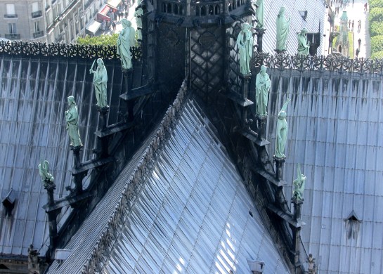 NDP spire statues both sides