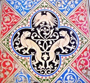 ste chapelle floor lions