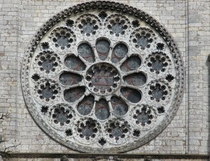 west rose window exterior