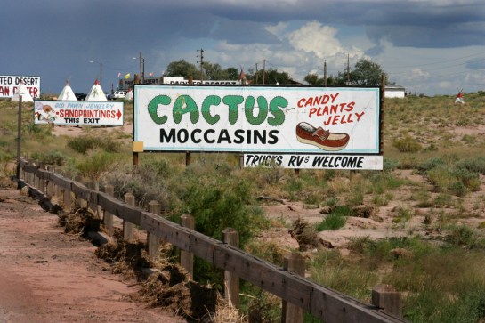 Along old 66 Signs and storm