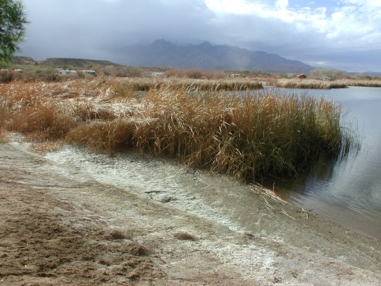 Roper Lake, Mt. Graham in storm